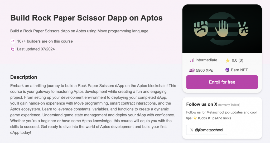 Build dApp on Aptos - Learn web3